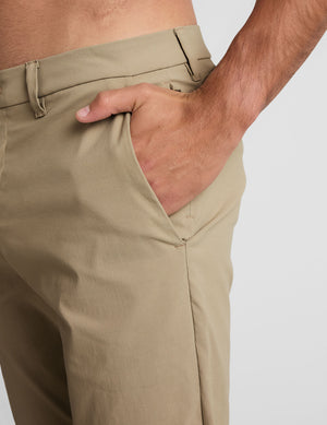 brown men's straight leg chino pants with a 32