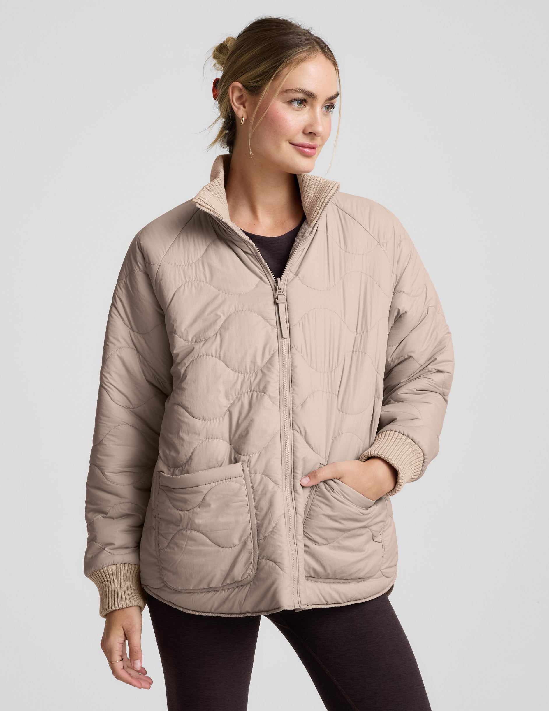 2-Way Quilted Jacket | Beyond Yoga