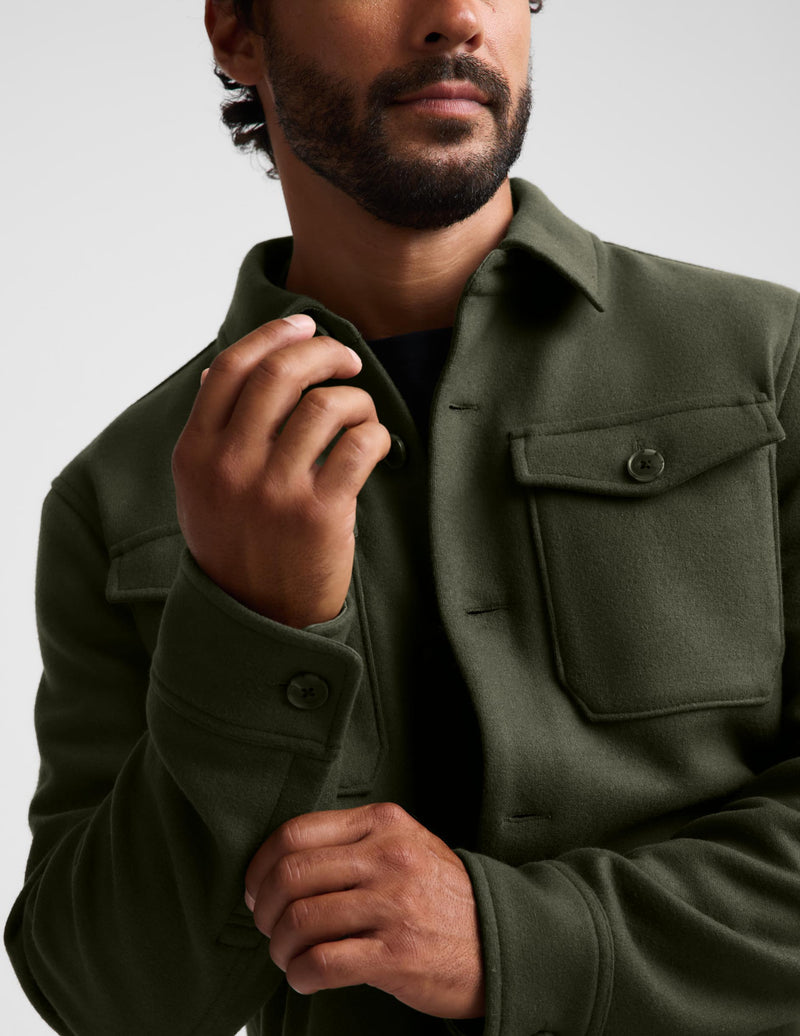 Day to Night Wool Men's Shirt Jacket