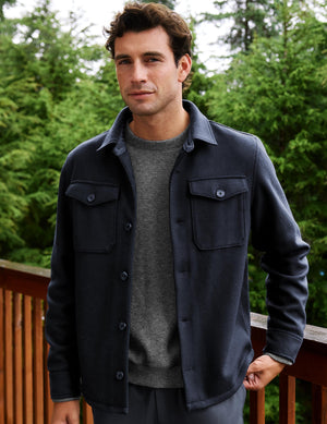 Day to Night Wool Men's Shirt Jacket