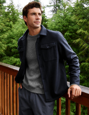 Day to Night Wool Men's Shirt Jacket