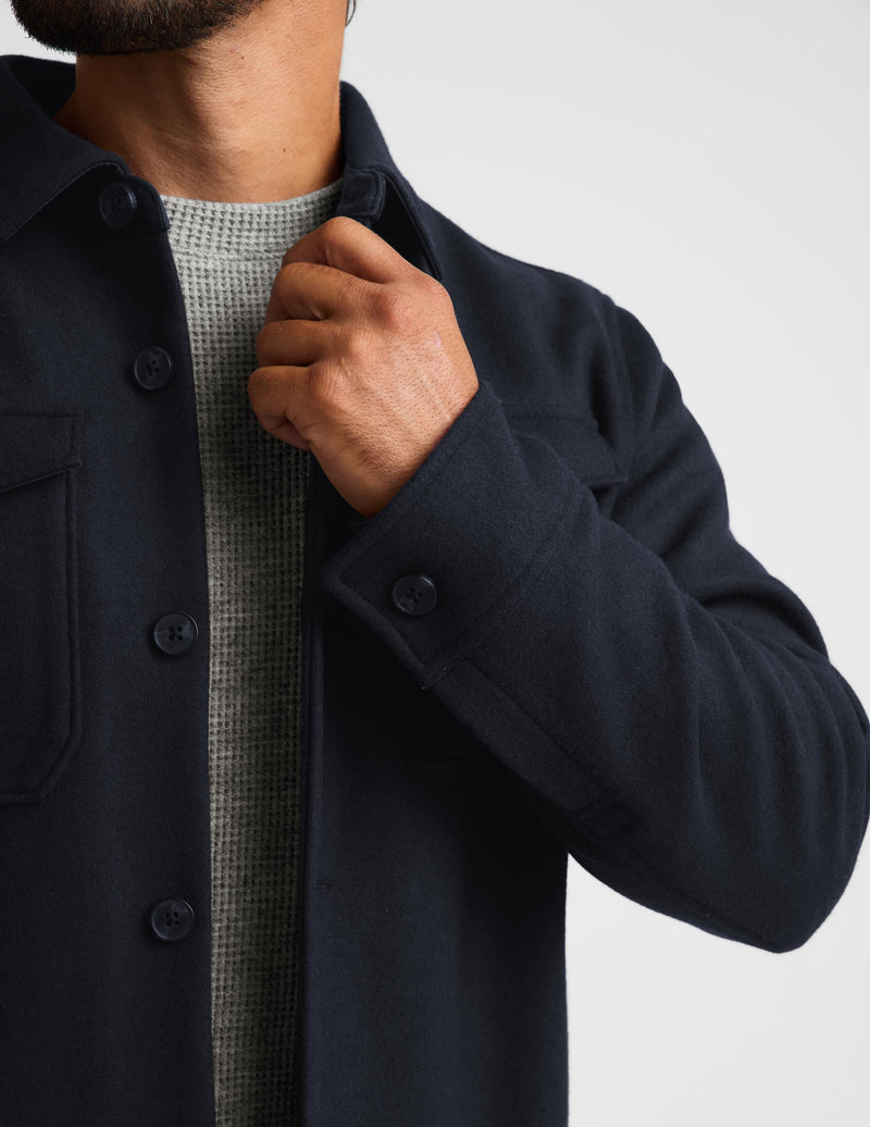 Day to Night Wool Men's Shirt Jacket