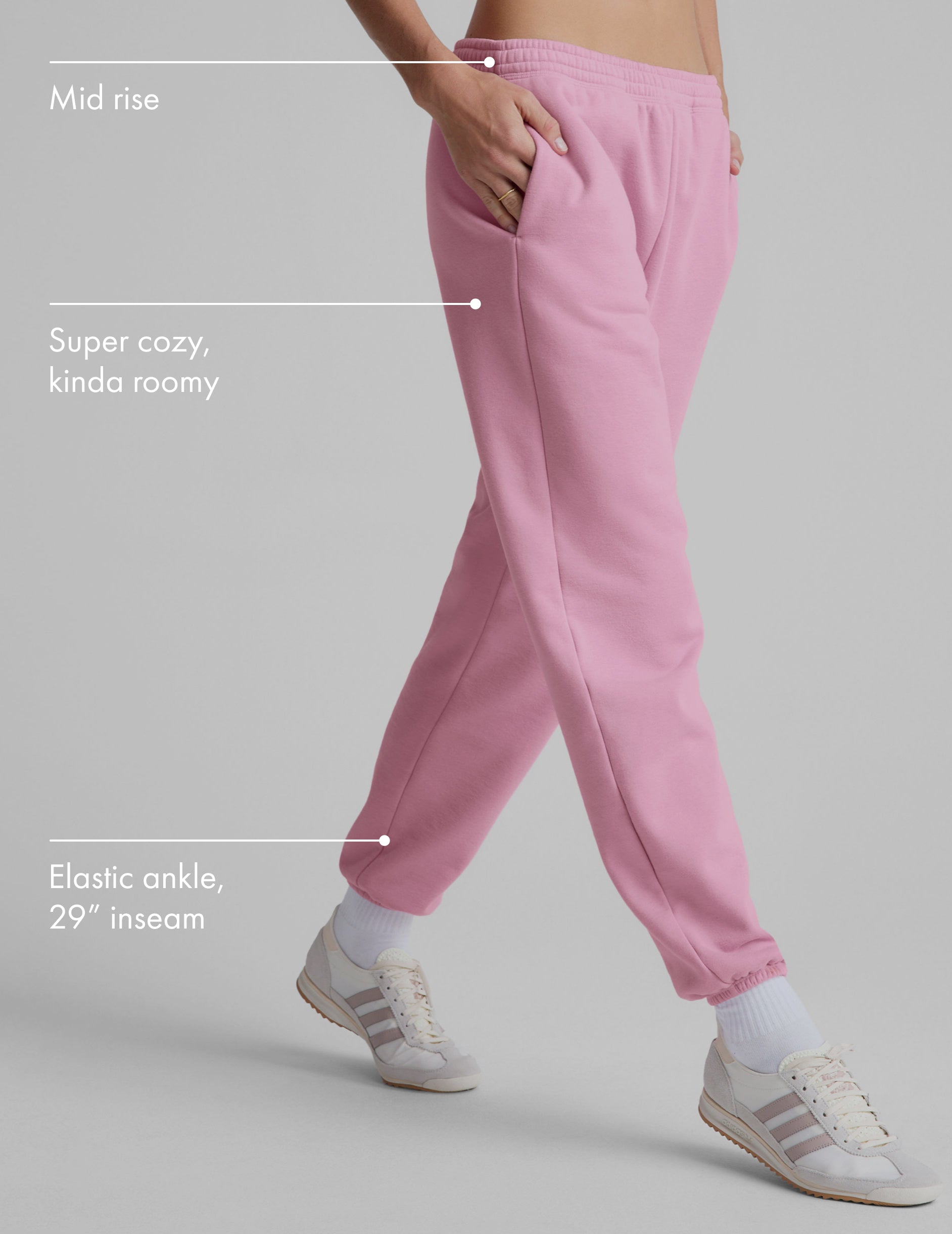 Light Pink Rosa Sweatpants Rosa Pink Sweatpants Brandy Melville
