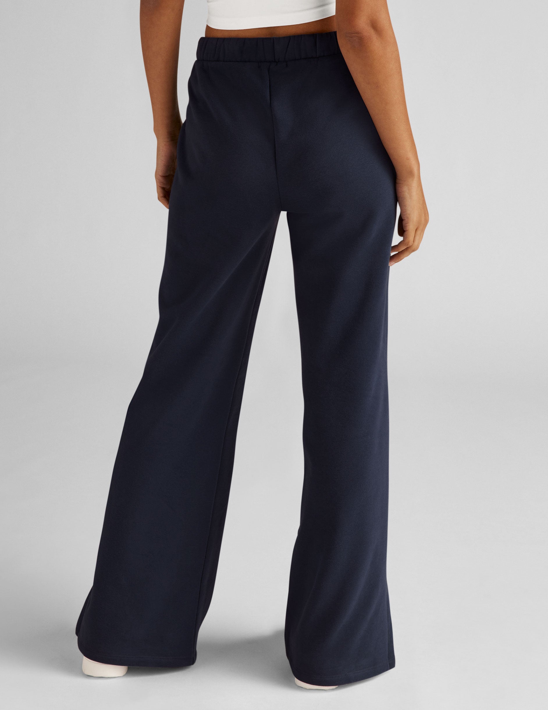 blue wide leg sweatpant