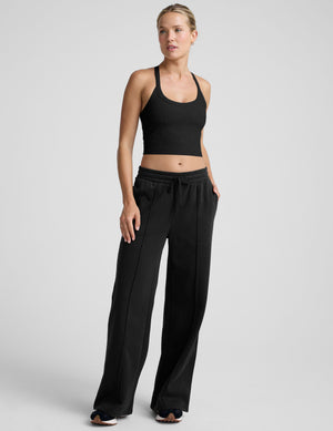 LuxeFleece Pintuck Wide Leg Pant