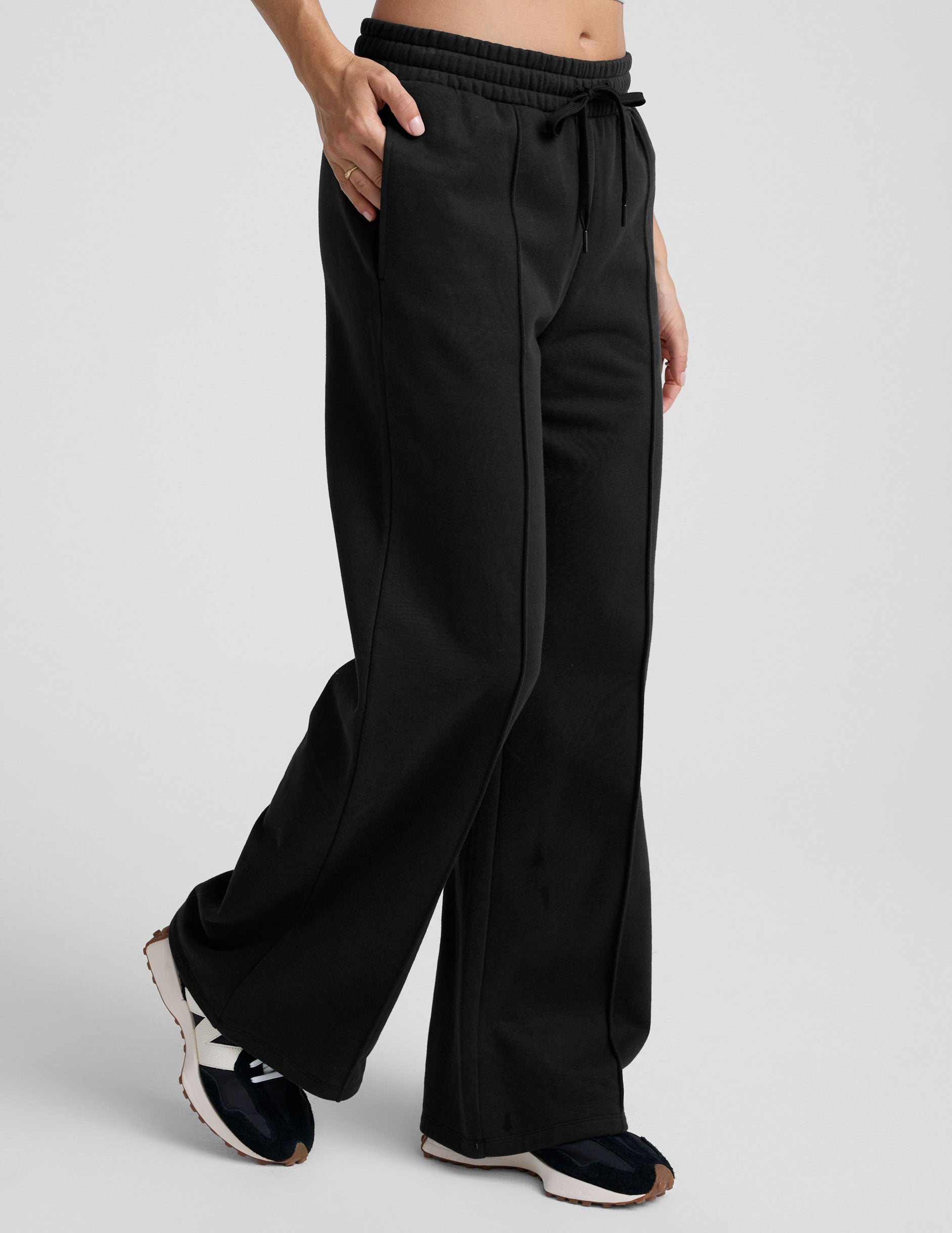 LuxeFleece Pintuck Wide Leg Pant | Beyond Yoga