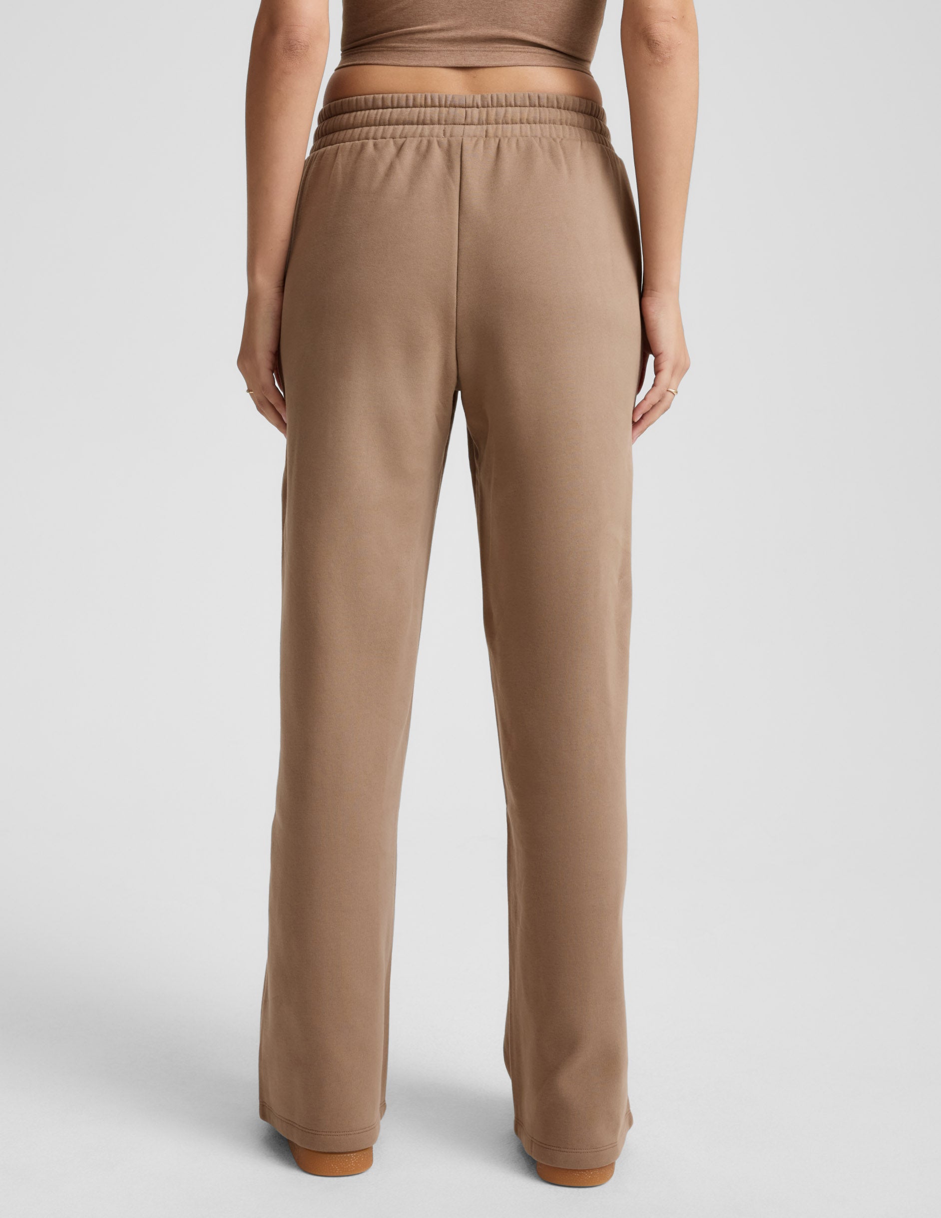 Wide Leg LuxeFleece Pintuck Pants - Desert Sand | Beyond Yoga