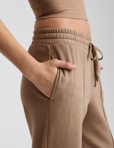 LuxeFleece™ Pintuck Wide Leg Pant