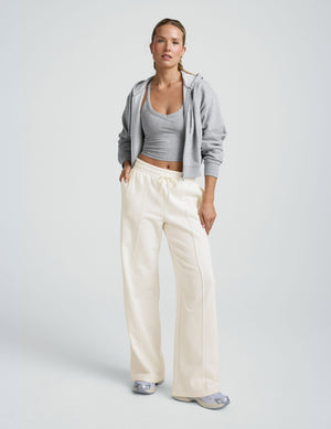 LuxeFleece Pintuck Wide Leg Pant