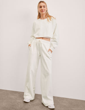 LuxeFleece Pintuck Wide Leg Pant