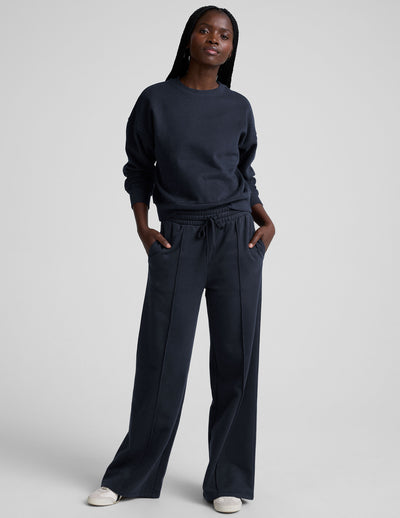 LuxeFleece™ Pintuck Wide Leg Pant