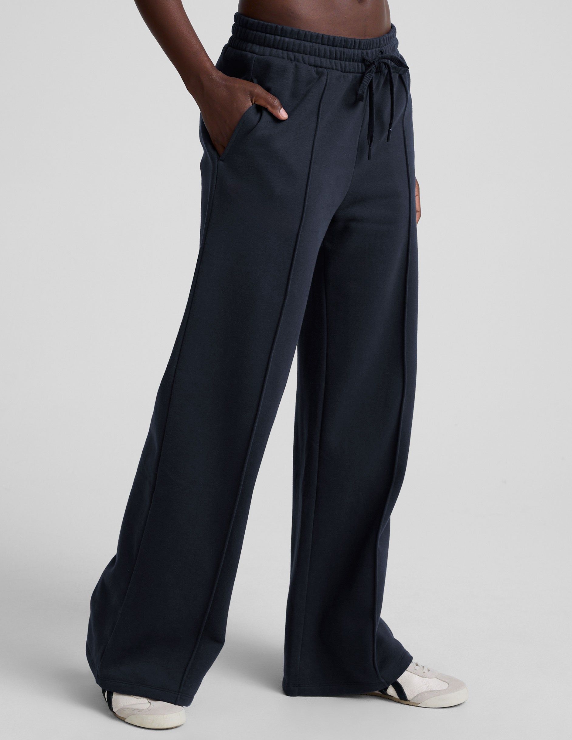 LuxeFleece Pintuck Wide Leg Pant | Beyond Yoga