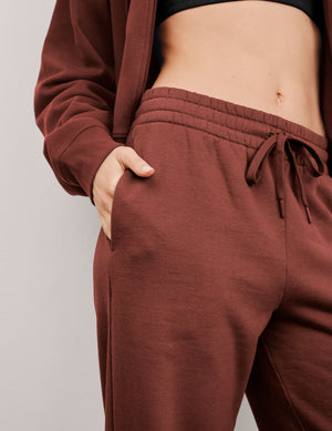 LuxeFleece Side Slit Wide Leg Pant