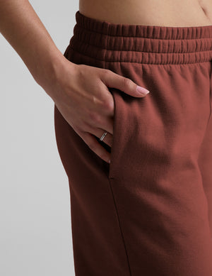 LuxeFleece Side Slit Wide Leg Pant
