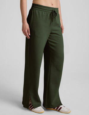 LuxeFleece Side Slit Wide Leg Pant
