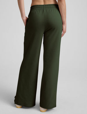 LuxeFleece Side Slit Wide Leg Pant