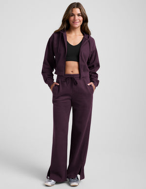 LuxeFleece Tranquil Slit Wide Leg Pant