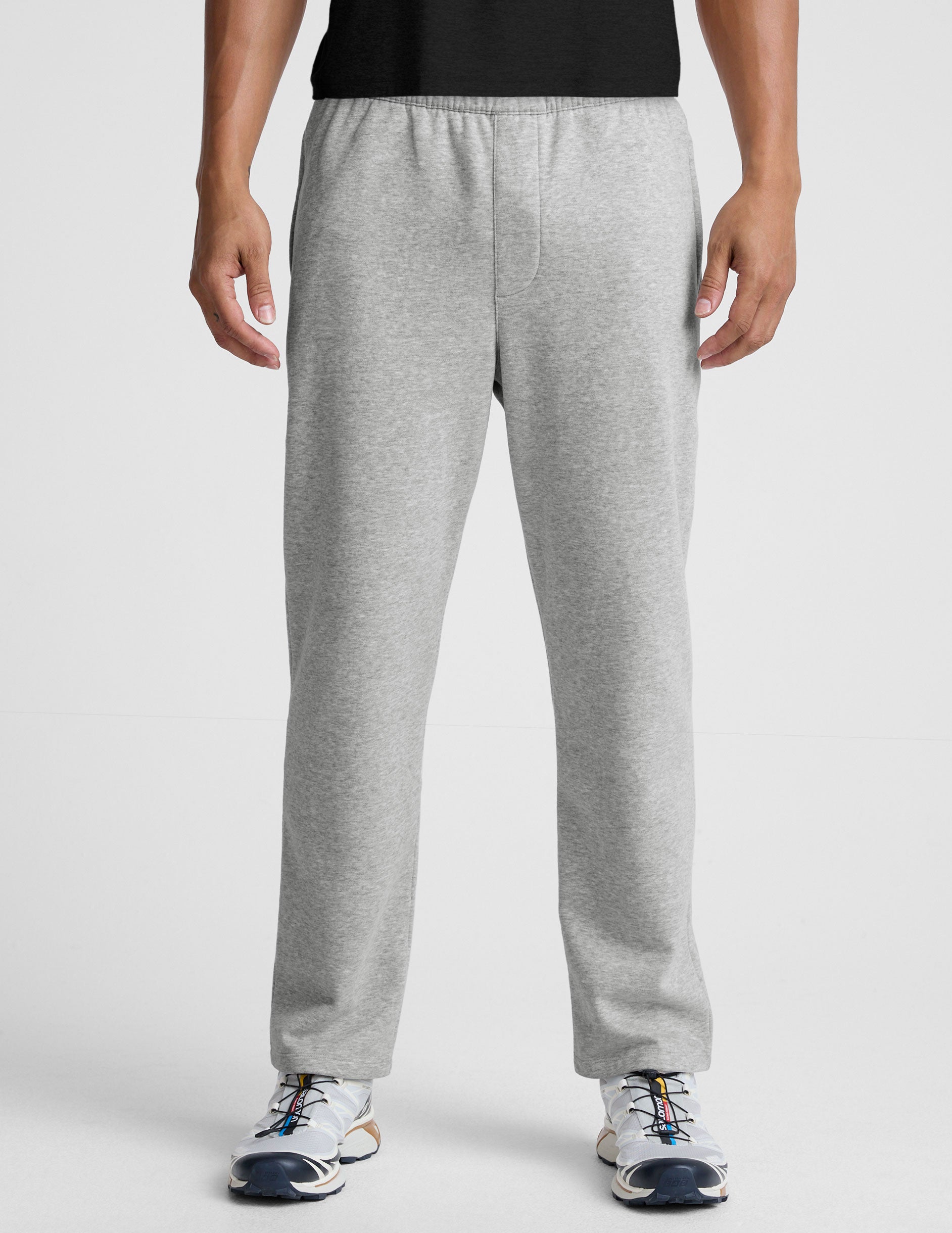 Men's Straight Leg LuxeFleece Pants - Light Heather Gray | Beyond Yoga