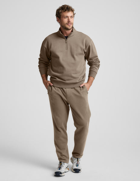 叶Laid Back BACK ZIPPED SWEAT PANTS メンズ LAID BACK BACK ZIPPED SWEAT PANTS Khaki