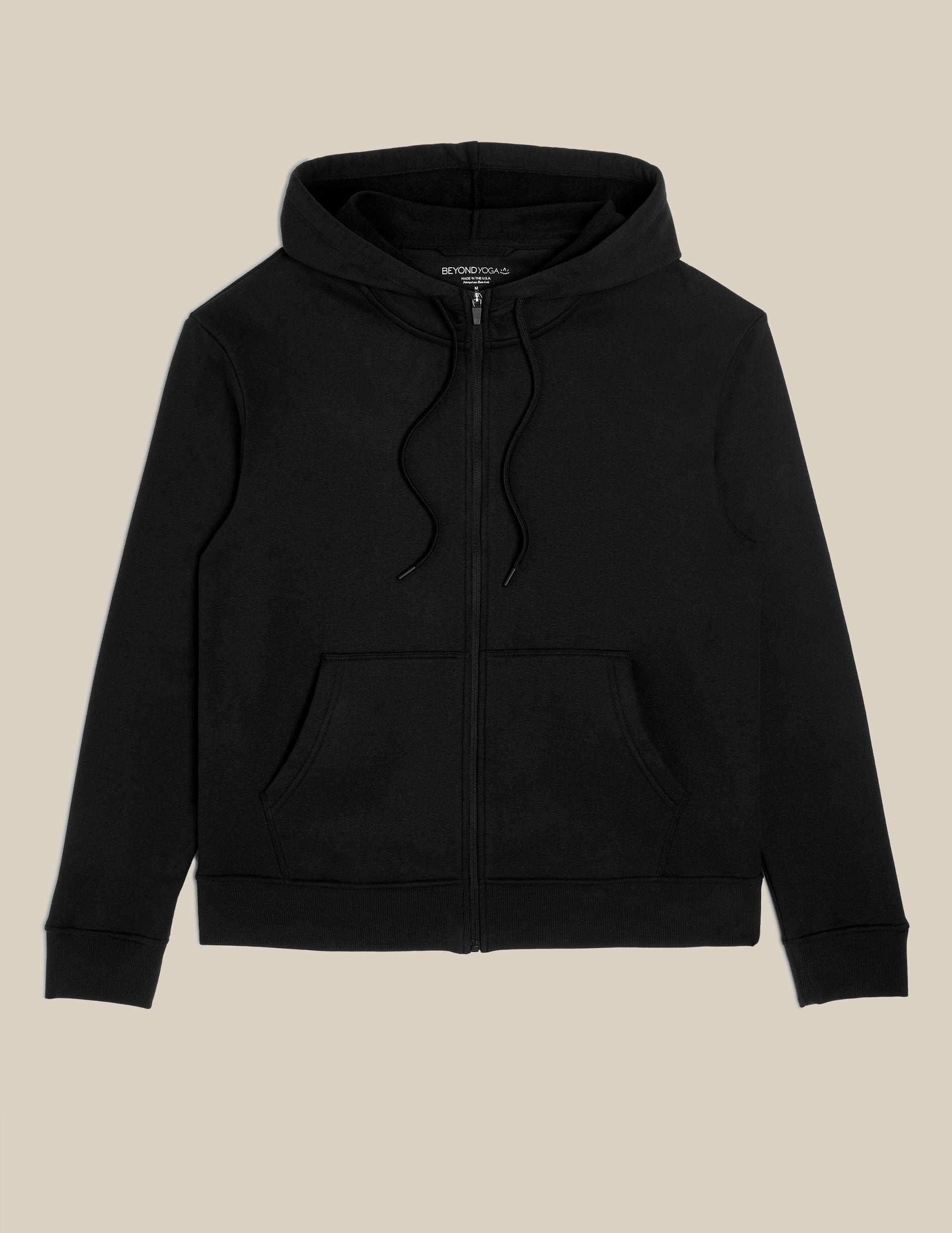 black men's zip-up hoodie.