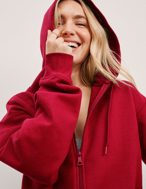 LuxeFleece Zip Up Hoodie