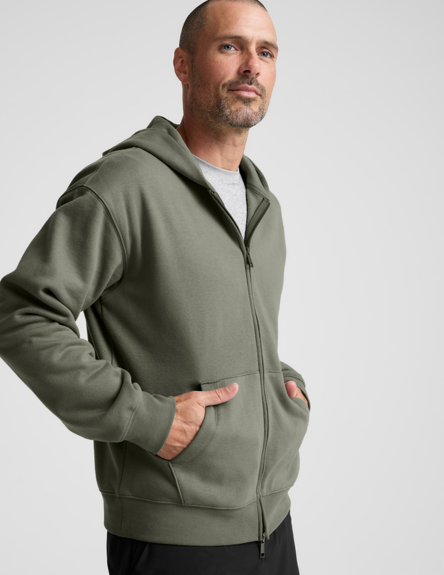 LuxeFleece Full Zip Men's Hoodie | Beyond Yoga