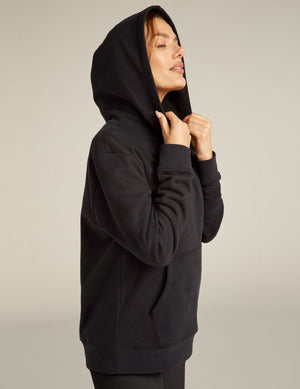 black unisex hoodie. 