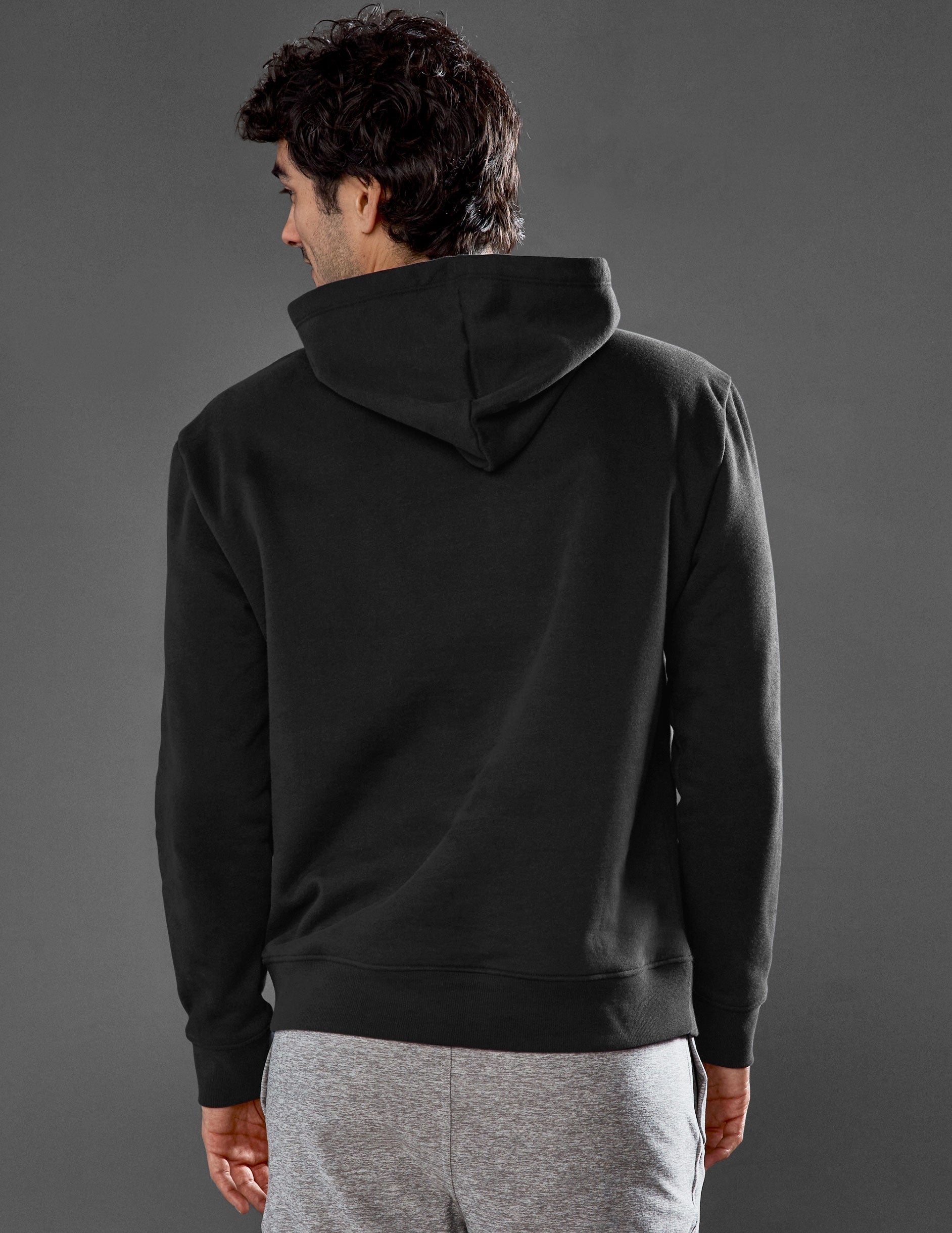 black unisex hoodie. 