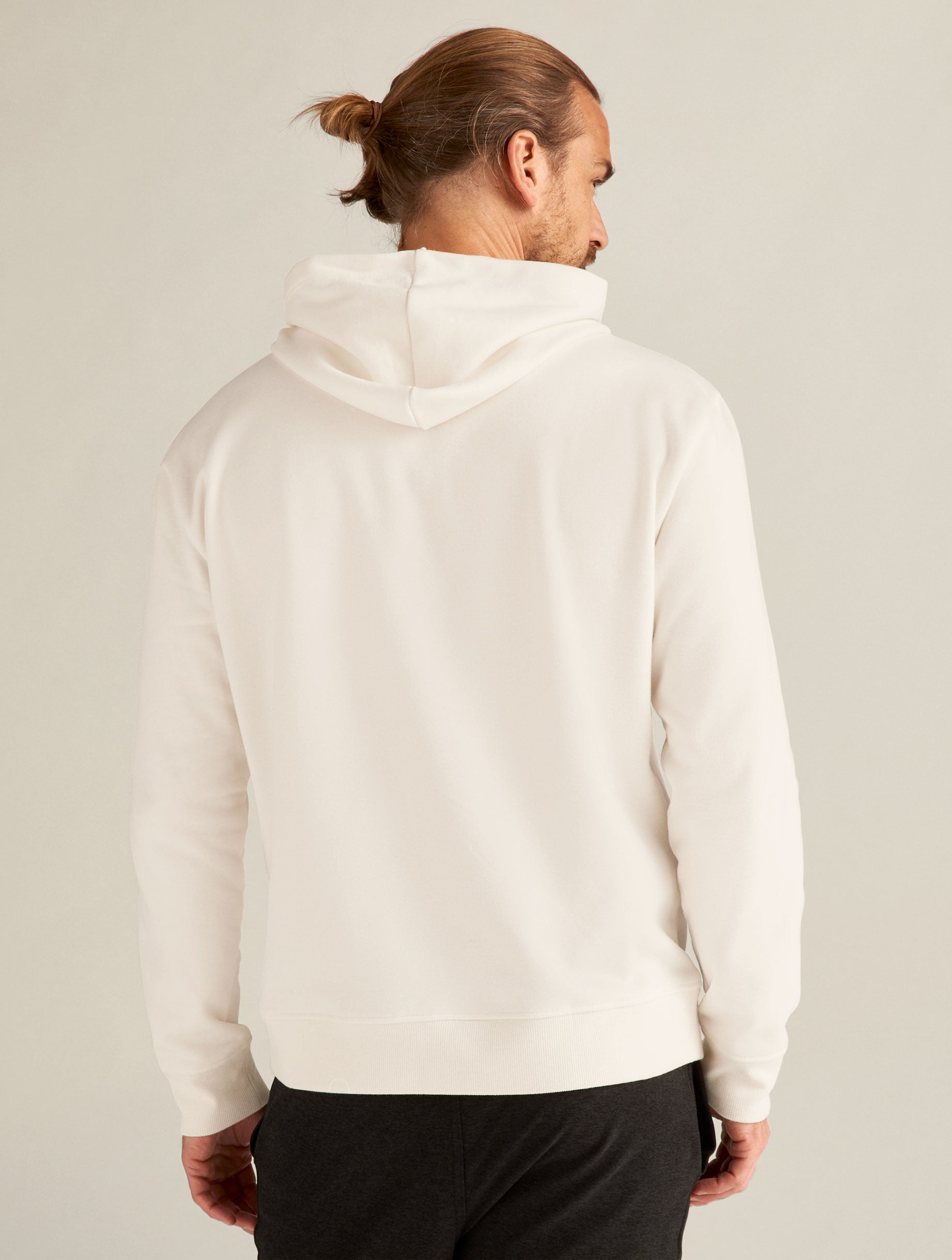 white unisex hoodie.