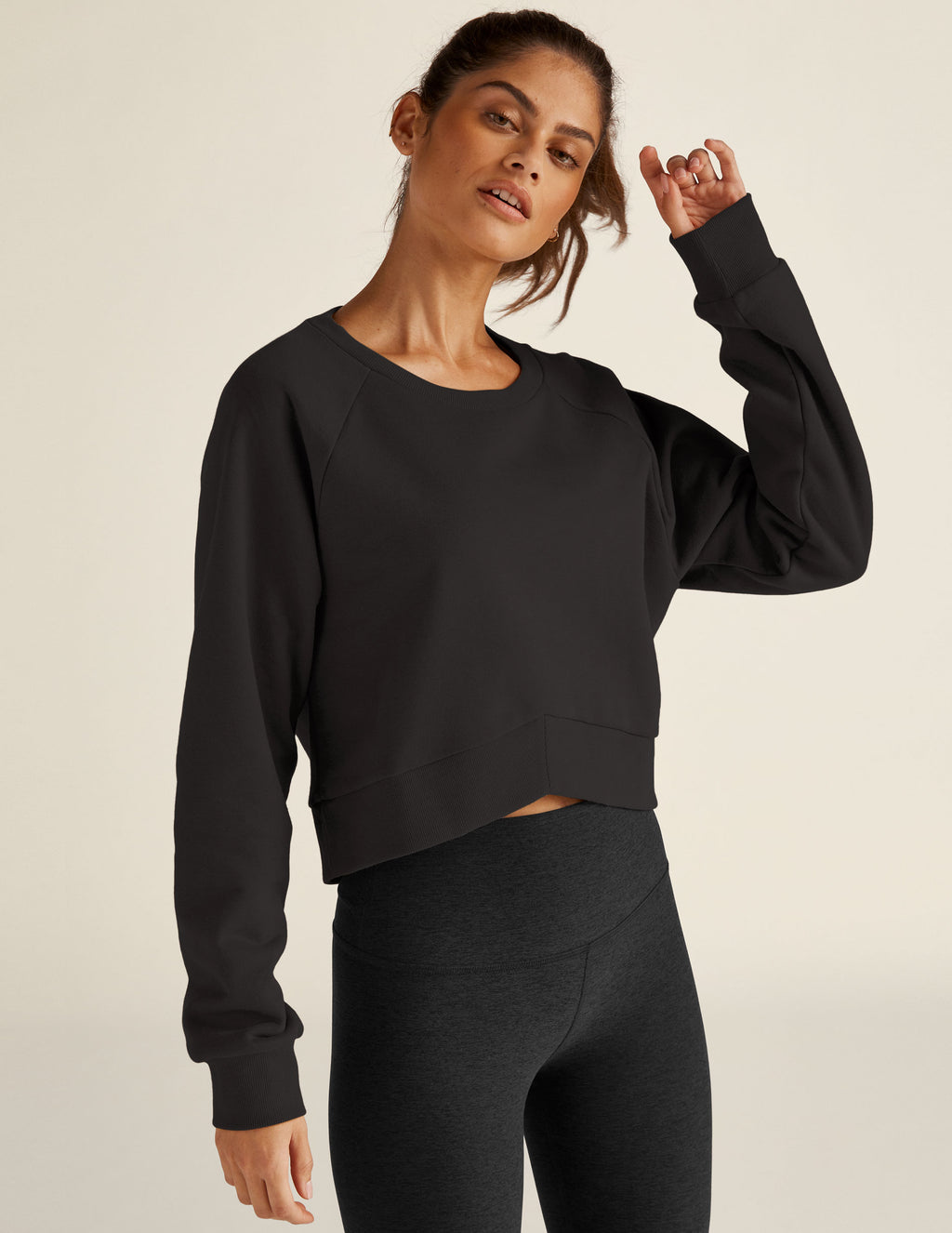 Uplift Cropped Pullover Secondary Image