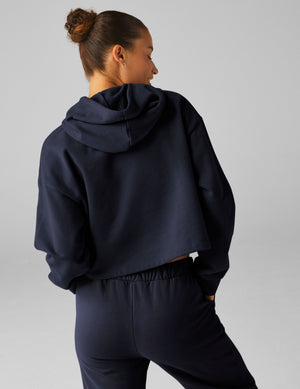 LuxeFleece Happiness Cropped Hoodie