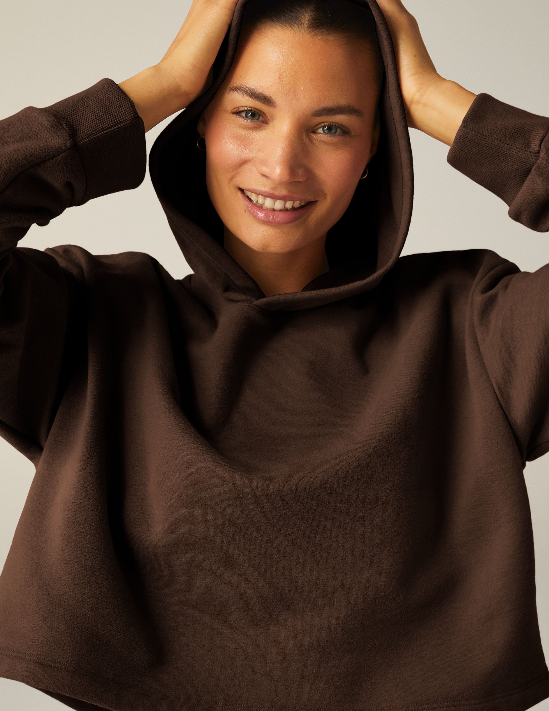 Happiness Cropped Hoodie