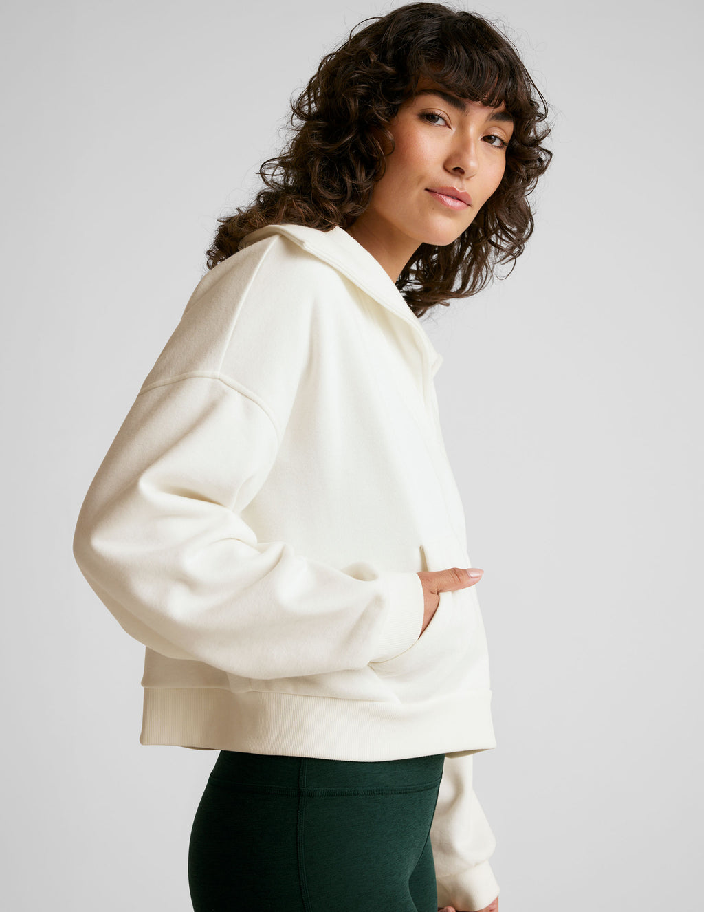 Sweat à Capuche Femme Athleta - Taille XS - Rouge - Idéal Yoga