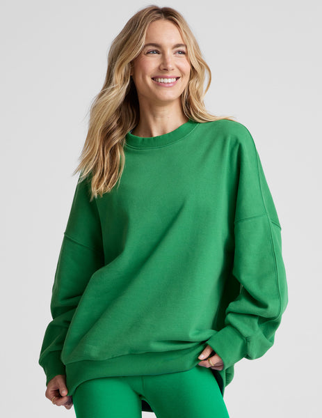 【MODERNIF】USA Cotton Over Fit Sweatshirt Oversized Official Colour Block Sweatshirt | boohoo USA