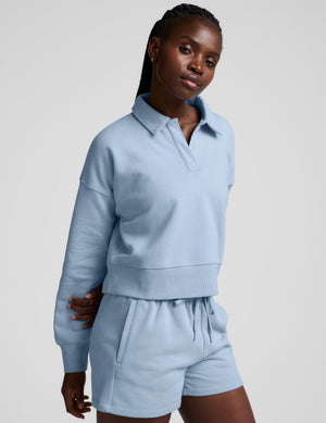 LuxeFleece Collared Sweatshirt