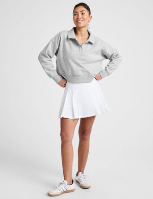 LuxeFleece Collared Sweatshirt