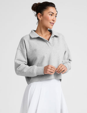 LuxeFleece Collared Sweatshirt
