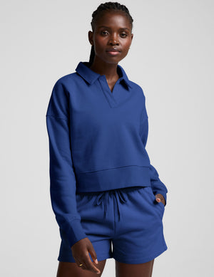 LuxeFleece Collared Sweatshirt