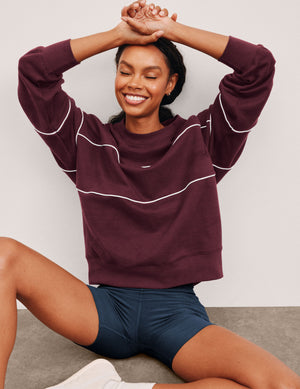 LuxeFleece Piper Oversized Sweatshirt