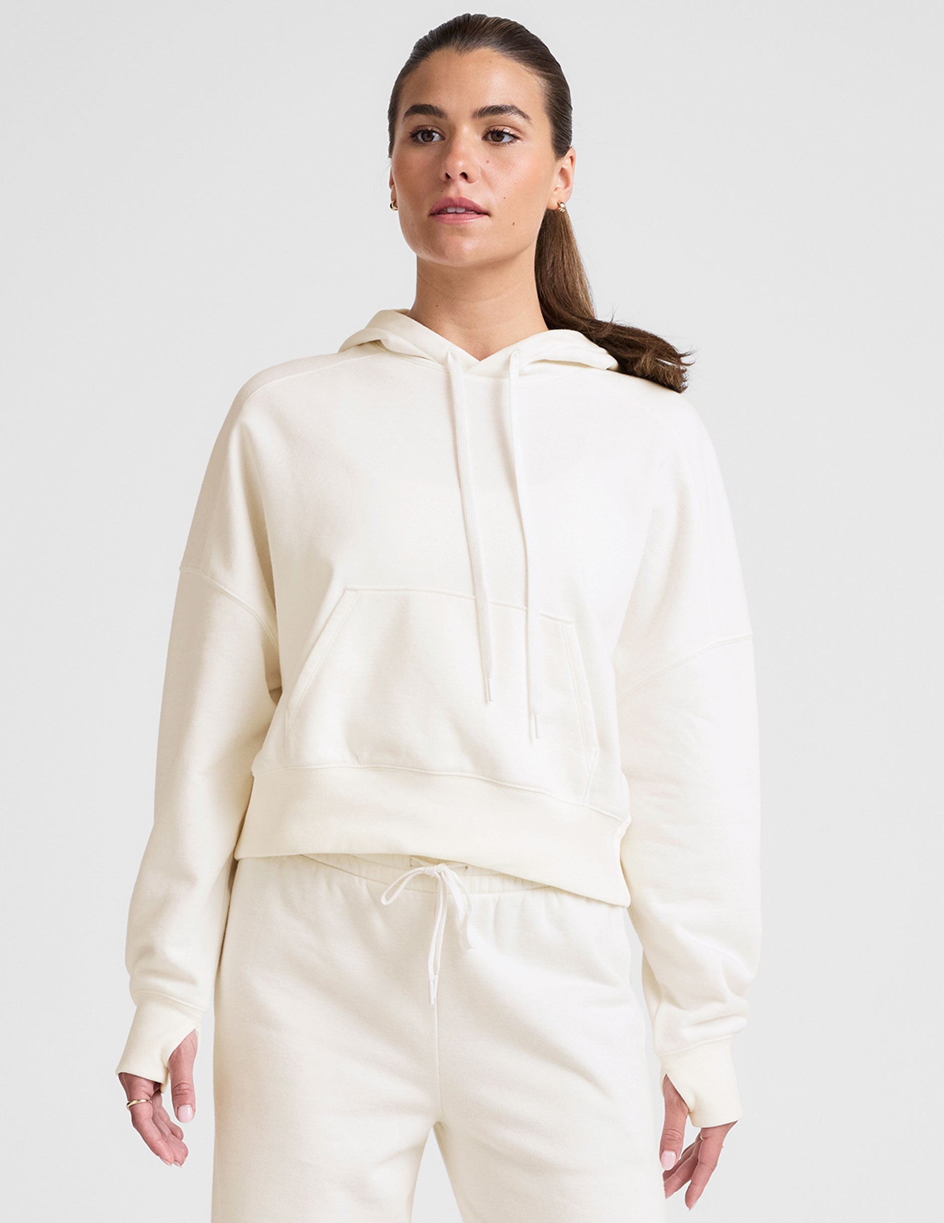 LuxeFleece Cropped Hoodie