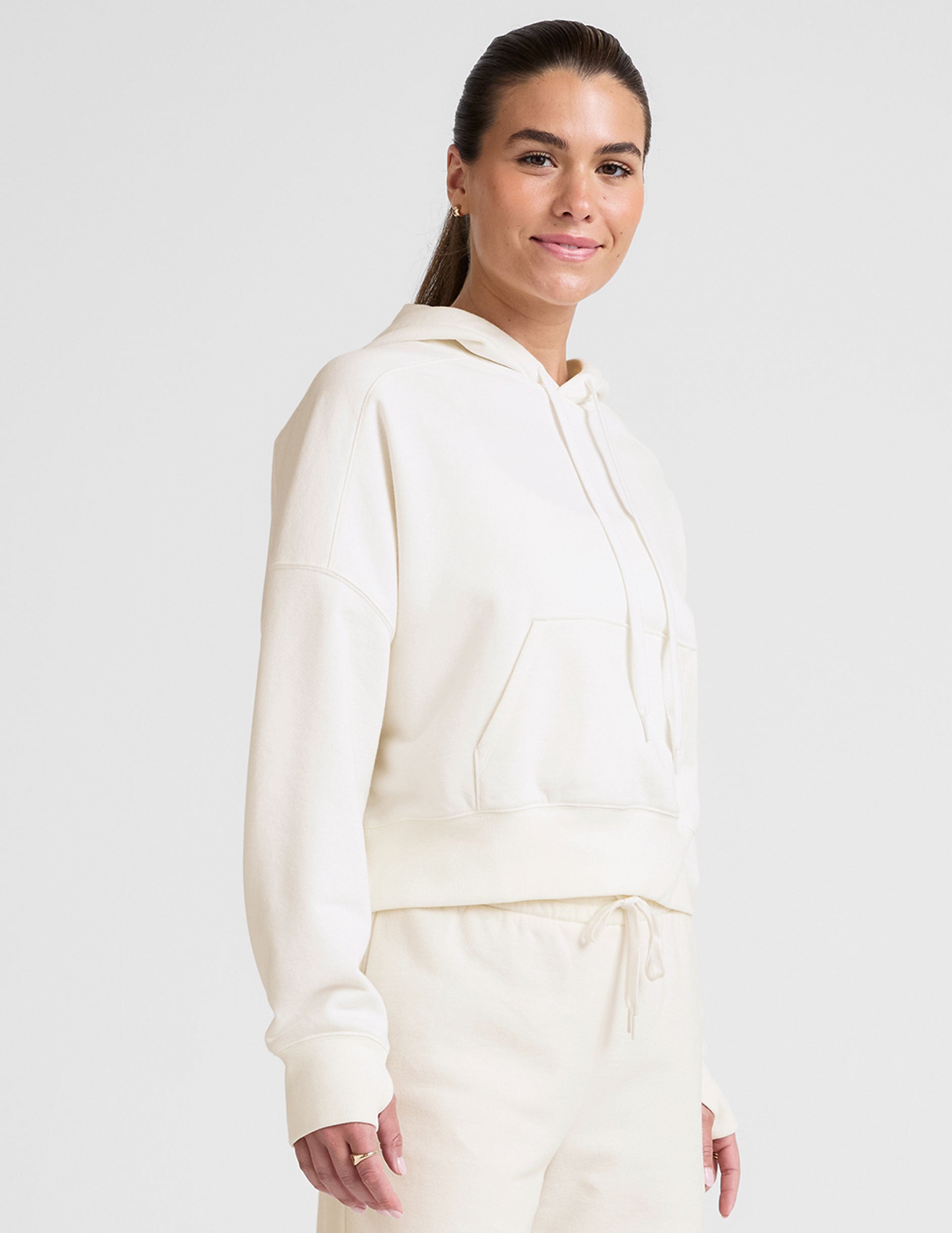 LuxeFleece Cropped Hoodie