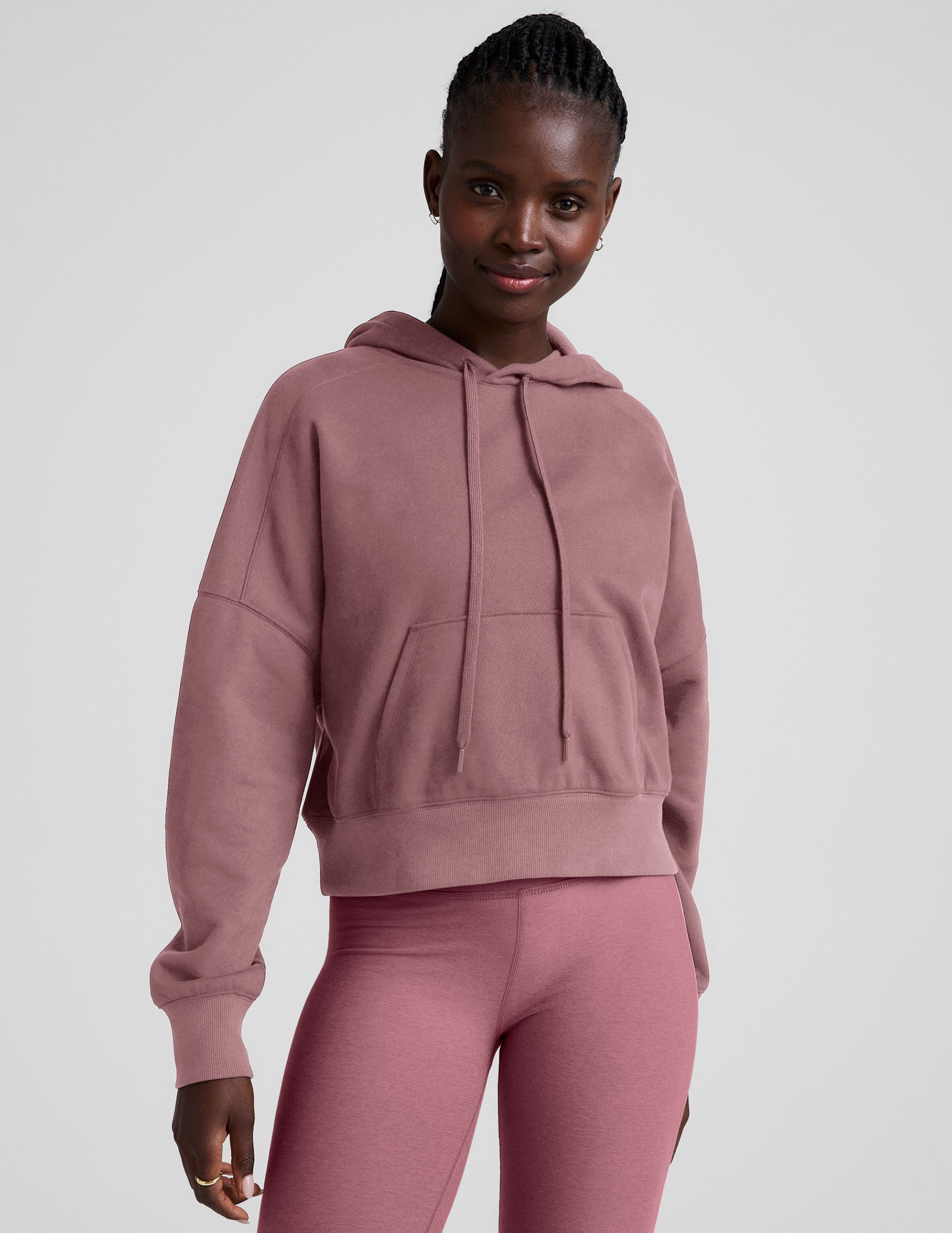 LuxeFleece Cropped Hoodie