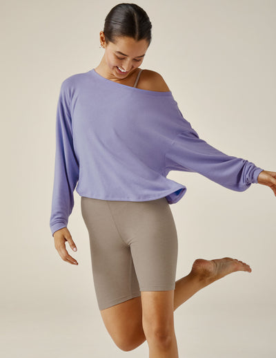 purple oversized pullover