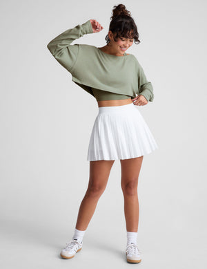 green 2-way long sleeve cropped shrug. 