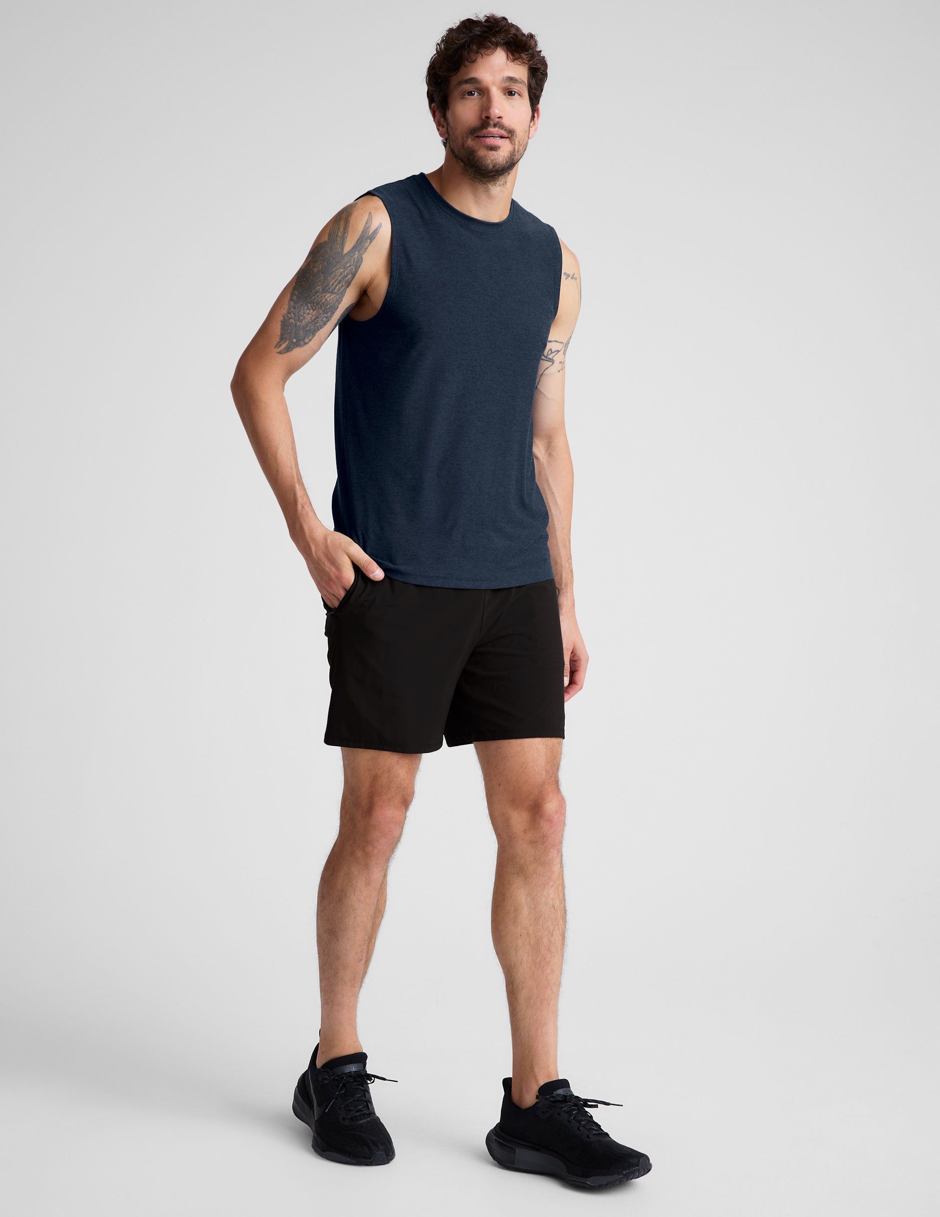 mens black short