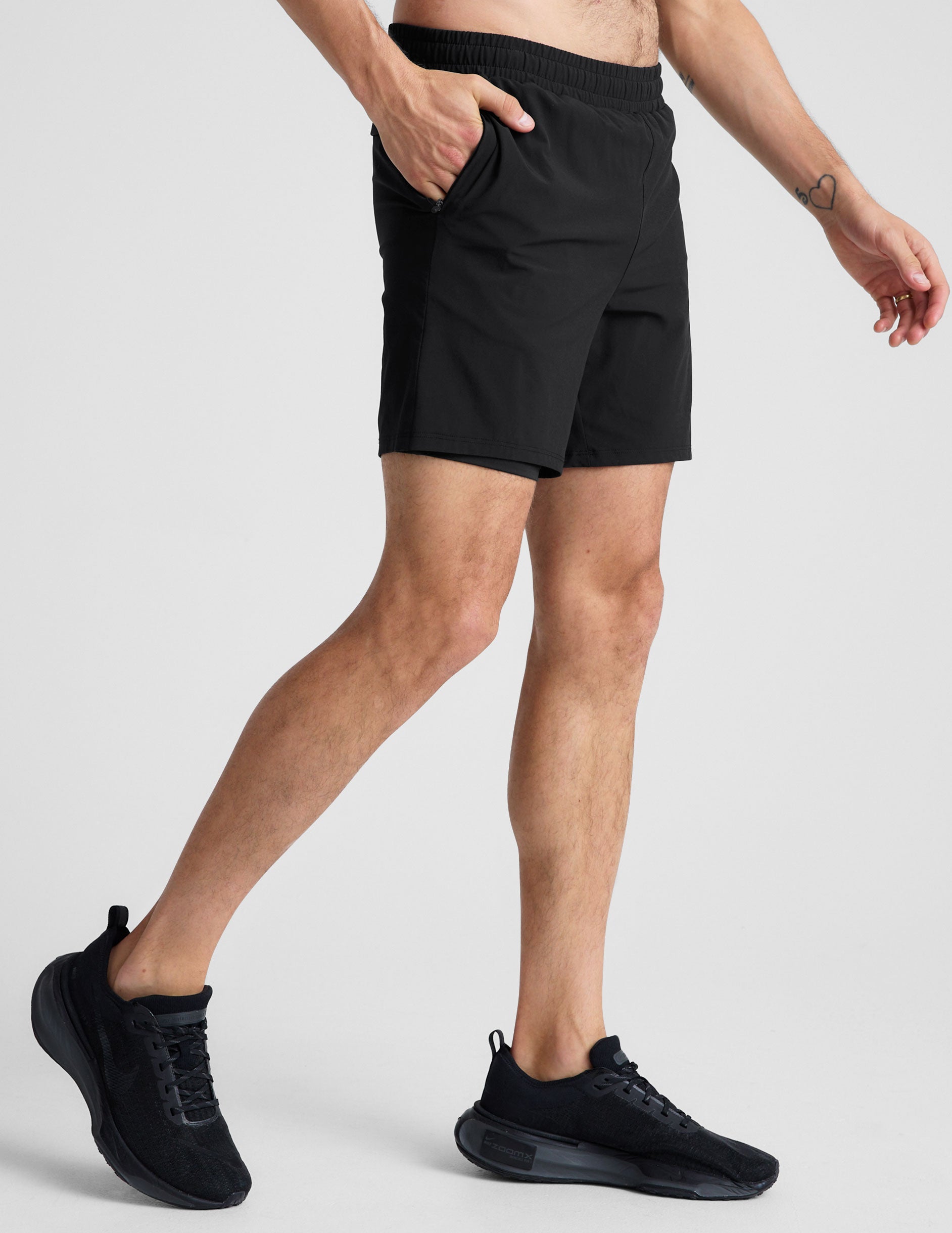 mens black short