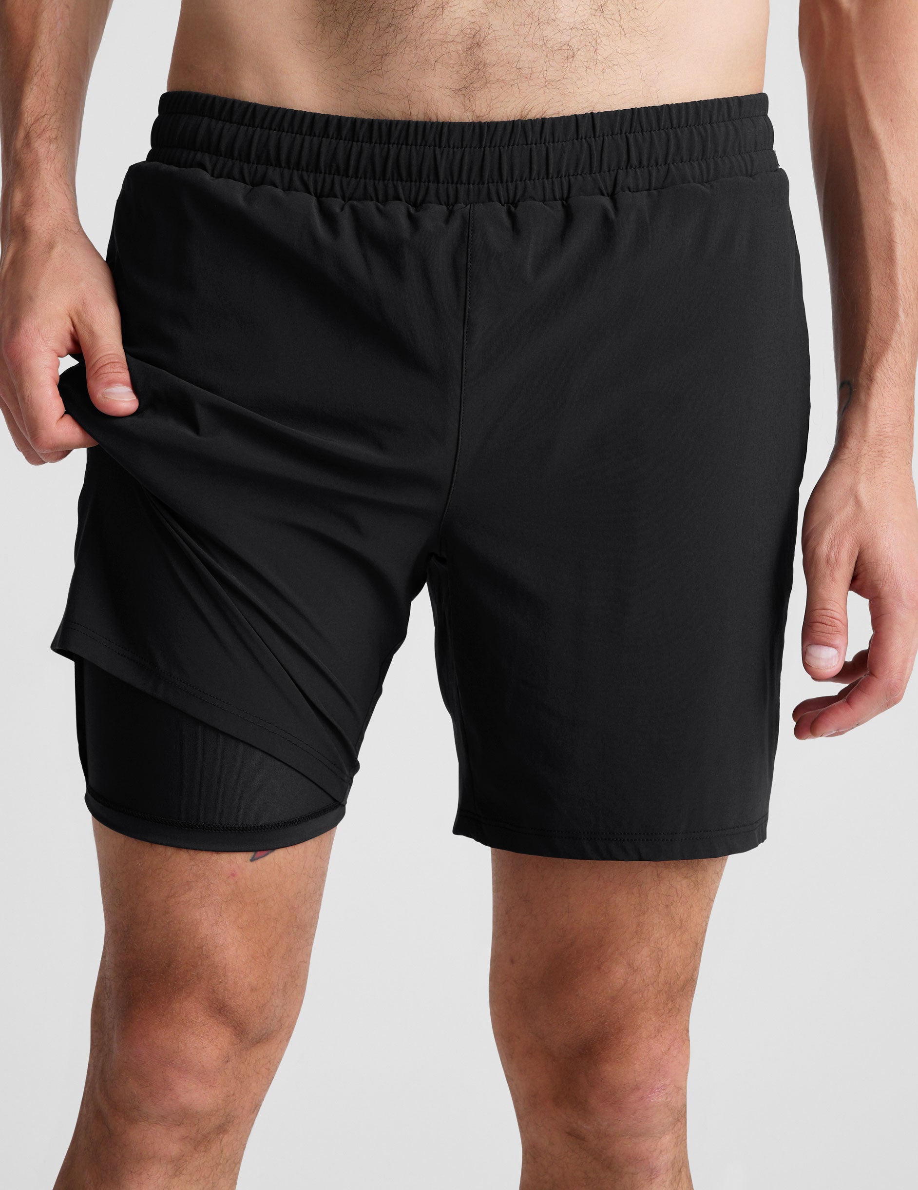 mens black short