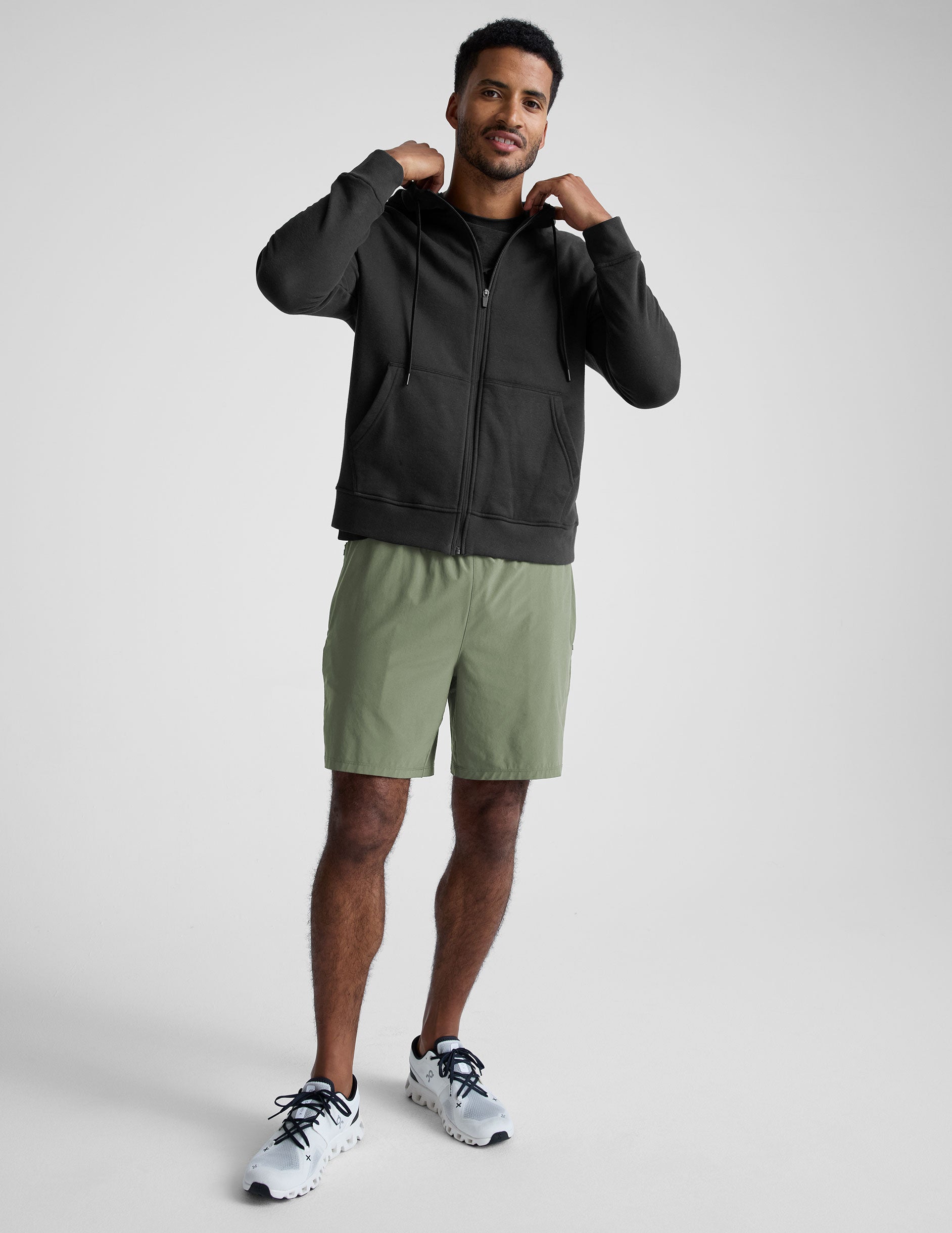 green mens shorts