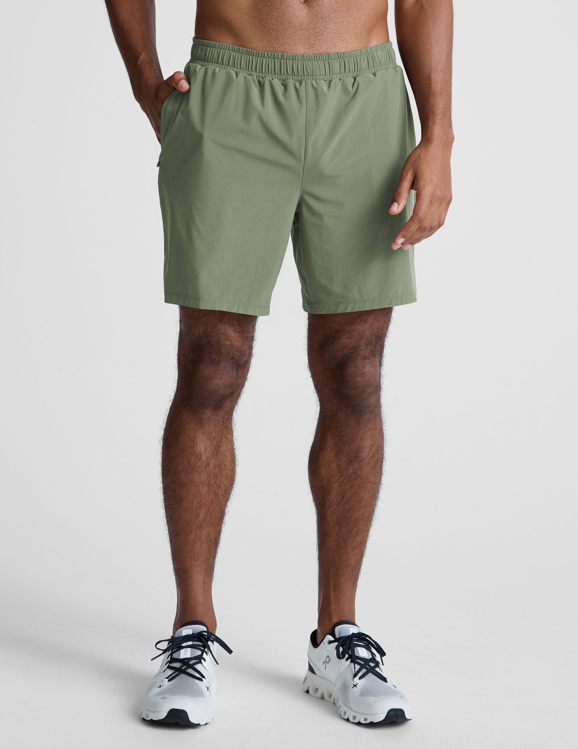 green mens shorts