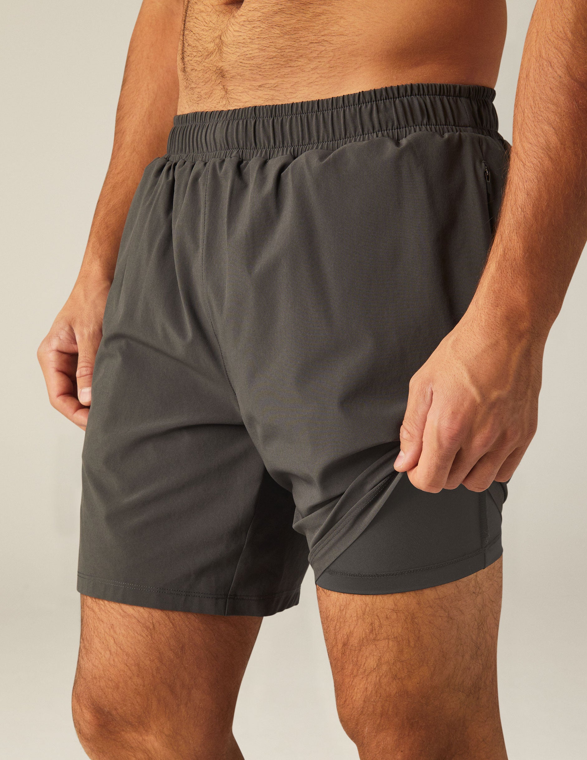 gray mens athletic shorts.